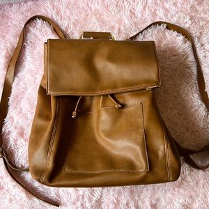 Real leather diaper bag, diaper back pack